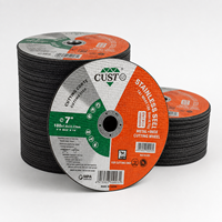 Disque de découpe abrasif 180x1.6x22.23mm pour acier inoxydable, disque de coupe rapide T41 de 7 pouces pour métal