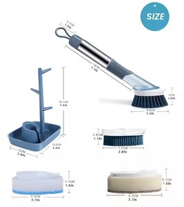 Waterproof Portable Handheld USB Charge Plastic Steel Handle 5 in 1 for Electric Cleaning Kitchen <b>Scrub</b> <b>Brush</b> - Product Image 5