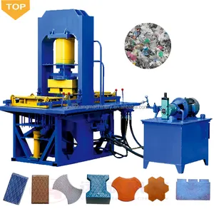 Automatic plastic recycling plastic block making machine road paving recycled floor tile plastic brick making machine