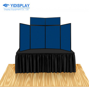 Yidisplay 6 8ft Trọng lượng nhẹ xách tay triển lãm thương mại hiển thị tầng thường vụ khung nhôm triển lãm gấp tường Bảng điều chỉnh quảng cáo - Product Image 6