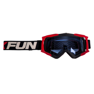 Maschera Enduro Antiappannamento Tipo 18 Nera/Rossa Maschera per Feste Prodotta in Italia - Product Image 4