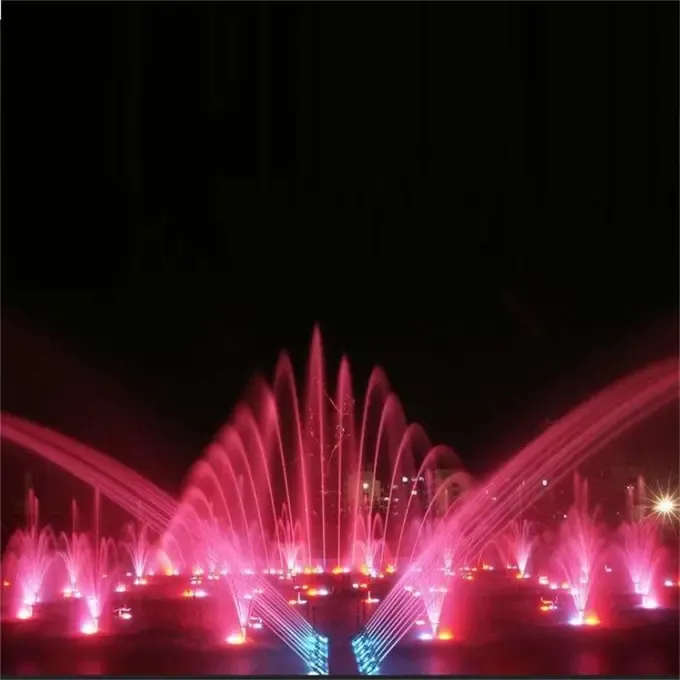 Personalizzabile progettato giardino parco quadrato Laser Show fontana con luce a LED