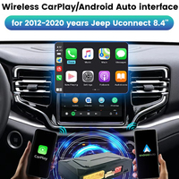 Interfaz Inalámbrica CarPlay Android Auto Decord para JEEP 2012-2020 con Uconnect 8.4" Navegación Android Auto Airplay