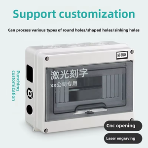 HS 2-24 cách không thấm nước IP65 nhựa ngắt mạch cài đặt hộp với bìa trong suốt Thiết bị phân phối điện - Product Image 2