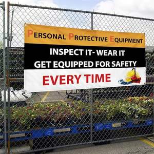 18 أونصة مخصصة محمية من الأعلام واللافتات الترويجية مقاومة للماء في الهواء الطلق فينيل للمناسبات الإعلانية - Product Image 4