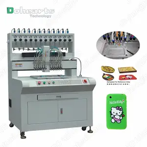 How to produce plastic PVC rubber patch keychain label toys making machine