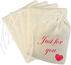 Offre Spéciale Eco Réutilisable Coton Biologique Toile Lin Bijoux Mousseline Cordon Sac À Poussière Pochette Avec Logo Personnalisé Imprimé - Product Image 6