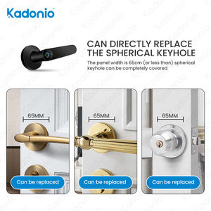 कडोनियो निर्माता उचित मूल्य स्मार्ट फ़िंगरप्रिंट डोर लॉक हैंडल सेट एंट्रेंस <span class=keywords><strong>3</strong></span> लीवर हैंडल लॉक - Product Image 3