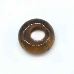 Donut Perlen mit großen 4 mm-Löchern losen Edelsteinperlen zur Herstellung von Armbänden Halsketten Anhänger