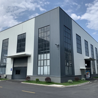 Edificio Prefabricado de Estructura de Acero Personalizado, Taller, Oficina en Mezzanine, Diseño Moderno y Minimalista para Uso en Granjas y Hospitales