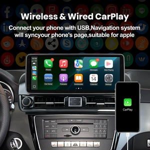 Pantalla para coche Rhythm de 12.6 pulgadas con Linux, Apple CarPlay, Android Auto, USB, BT, salida Aux para Benz GLE-Class 2015-2019 NTG 5.0 - Product Image 3