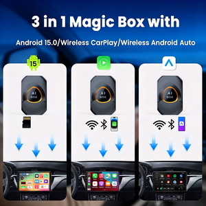 Adaptador Inalámbrico CarPlay. Sistema <span class=keywords><strong>Android</strong></span> 15 Integrado <span class=keywords><strong>para</strong></span> Cajas <span class=keywords><strong>Android</strong></span>. 2G + 16GB, Conexión Plug and Play, Puede <span class=keywords><strong>descargar</strong></span> cualquier aplicación. - Product Image 3