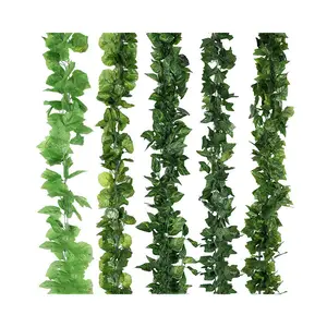 Hot Selling Fake Vines Fake Ivy Leaves Artificial Ivy, Garland Green Decorations