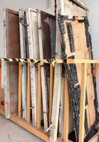 Horno Vertical Resistente al Fuego y a Altas Temperaturas con Estructura de Acero y Capacidad de 1250°C para Componentes de Construcción