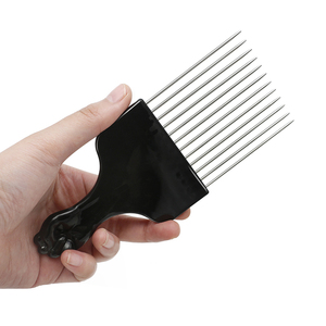 <span class=keywords><strong>Pettine</strong></span> Piatto in Metallo <span class=keywords><strong>con</strong></span> Manico in Plastica e Denti Larghi per Acari e Capelli, <span class=keywords><strong>Pettine</strong></span> per Acconciature e Parrucchieri - Offerta Speciale - Product Image 2