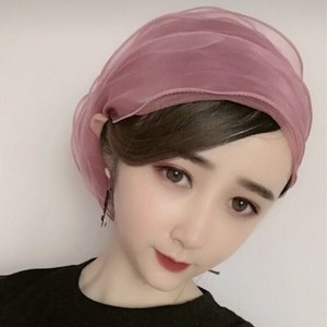 Nuevo y Hermoso Pañuelo de Satén de Doble Capa para Mujer Musulmana 2023, Pañuelo Plegado para la Cabeza, para Pérdida de Cabello, Quimioterapia, Playa, Aire Libre - Product Image 5