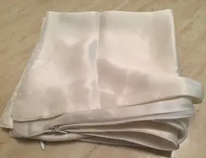 Чистый белый шарф для ручной росписи шелковая ткань ручной работы habotai 8 мм 10 мм Индивидуальный размер