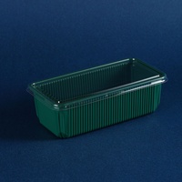 Boîte d'emballage alimentaire transparente rectangulaire en PET, style chinois, imprimée UV, pour tarte aux œufs, gaufrettes de pêche, sushi, qualité alimentaire, marque BOHE