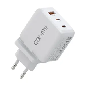 GaN Charger 65W USB-C & USB-A Adapter GaN PD 65w Mobile Phone Charger PD GaN Charger