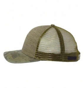 Nuevo diseño personalizado bordado Logo gorras de béisbol 6 paneles al aire libre malla ajustada camioneros sombreros 100% algodón moda ciclismo Puff - Product Image 4