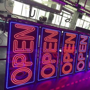 Signe ouvert d'ongle de la vente chaude 9*19 pouces LED, panneau publicitaire de LED, signe fait sur commande d'outils de salon de beauté pour la décoration - Product Image 5