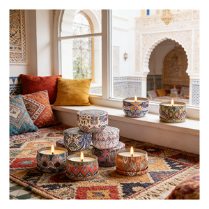 Tin <b>Candle</b> Containers With Lid For Scented Soy Wax <b>Bulk</b> Packaging Wedding Guest Favor Travel Gift Retail Display - Product Image 6