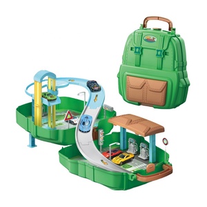 Jouet <span class=keywords><strong>de</strong></span> parking avec piste <span class=keywords><strong>de</strong></span> jeu <span class=keywords><strong>pour</strong></span> enfants, modèle <span class=keywords><strong>de</strong></span> sac à dos, assemblage DIY, rampe <span class=keywords><strong>de</strong></span> piste, garage <span class=keywords><strong>de</strong></span> stationnement avec élévateur, ensemble <span class=keywords><strong>de</strong></span> jeu avec véhicule en alliage - Product Image 1