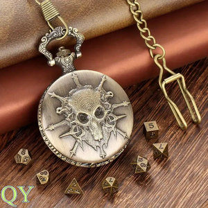 YY Caja Metálica Para Dados Con Relieve De Dragón Y Esqueleto Pirata Diseño Fantasy Para Coleccionistas RPG - Product Image 3