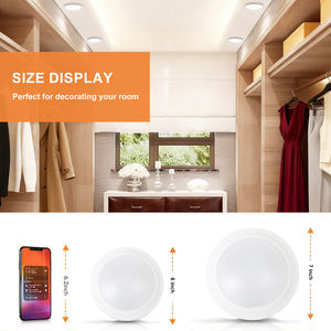 Luzes de Teto <span class=keywords><strong>LED</strong></span> Dimmable de 6 Polegadas ETL, Design de Acabamento Liso em Alumínio, Luz de Disco Ultra <span class=keywords><strong>LED</strong></span> - Product Image 2