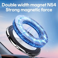 Pengait Ponsel Magnetik Vakum N54 Heavy Duty untuk Mobil, Dudukan Ponsel Dashboard Full Metal untuk Truk Logistik & Armada, Pengait Mobil Daya Hisap Tinggi