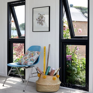 Fenêtres à auvent à double vitrage résistantes aux cyclones australiens, en aluminium, à manivelle, avec <span class=keywords><strong>moustiquaire</strong></span> - Product Image 2