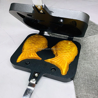 Poêle à Taiyaki 2, 3 ou 4 poissons, antiadhésive, pour gaufres, mini-œufs et crêpes, ensemble de cuisson