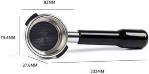 Portafiltro de café al por mayor 3 en 1 de 51mm/54mm/58mm con boquilla simple/doble y cesta para 2 tazas (compatible con cabezal E61) con mango de madera y diseño de lujo - Product Image 3