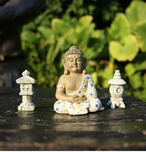 Statua di Buddha per Giardino Zen, Ornamento Paesaggistico, Decorazione Artistica, Scultura, Arredamento Estetico, Regalo Aziendale - Product Image 5