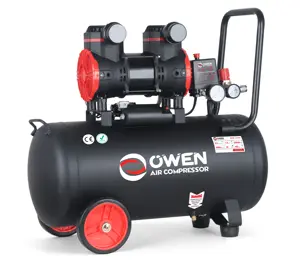 Taizhou OWEN 50L 1500W 2800RPM diş taşınabilir elektrikli sessiz yağsız hava kompresörü fiyat