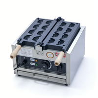 Gaufrier commercial en forme de papillon, moules à gaufres personnalisés et prises multi-tensions disponibles, température réglable, gaufrier électrique