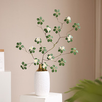 AL-5901 jardin chinois tissu de soie artificielle 120CM Lotus plante feuille verte avec fleur pour la vente en gros