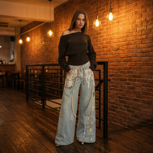 Jeans Personalizados de Alta Calidad, Jeans Casuales para Hombre con Impresión Digital 3D para Mujer - Product Image 1