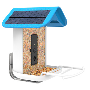 Mangeoire à oiseaux intelligente avec caméra HD 2K, identification des oiseaux par IA, contrôle à distance Wi-Fi, écologique, légère, pour l'observation de la faune en extérieur dans la cour - Product Image 1