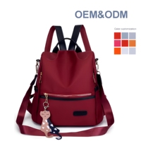 Mochila Antirrobo Grande Premium de Tela Oxford para Mujer, Moderna, para Viajes y Uso Diario, Diseño de Mochila Oxford