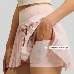 批发定制女式速干百褶裙内袋双层防走光轻薄透气网球裙 - Product Image 5