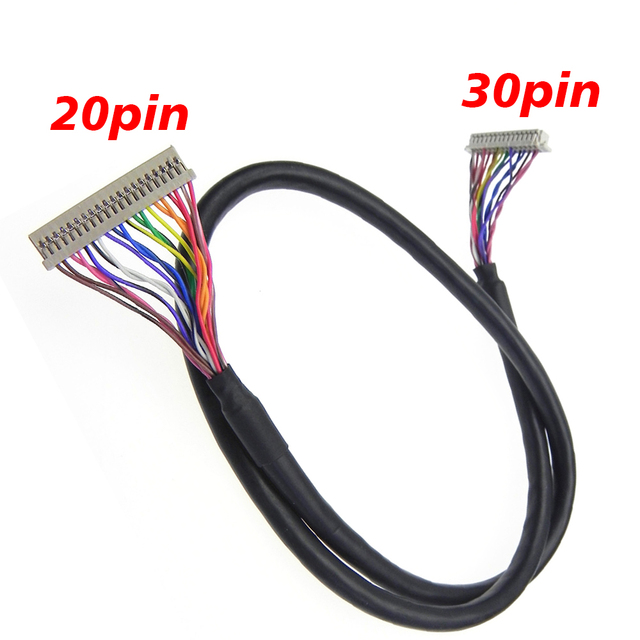 DF13-30DS-1.25C to DF14-20S-1C Pin LVDS Cable 1.25mm Pitch  for LCD Industrial Display Internal Wiring