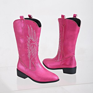 <span class=keywords><strong>Bottes</strong></span> grande taille pour femmes <span class=keywords><strong>Bottes</strong></span> de broderie western <span class=keywords><strong>Bottes</strong></span> <span class=keywords><strong>mi</strong></span>-talon bout pointu en <span class=keywords><strong>cuir</strong></span> Pu pour femmes - Product Image 2