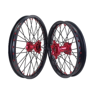 Juego Completo de Ruedas de Aleación de Aluminio CNC, Llanta Delantera y Trasera para <span class=keywords><strong>Honda</strong></span> CRF250R CRF450R Motocross Dirt Bike Enduro <span class=keywords><strong>Supermoto</strong></span> Todoterreno - Product Image 2