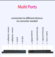 Moniteur portable 16 pouces IPS LCD 2560*1600 sans écran tactile, boîtier en aluminium et support, anti-lumière bleue, USB-C 144Hz pour les voyages d'affaires