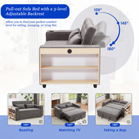 Vente en gros de Offres Spéciales canapé simple pour gagner de l'espace salon moderne canapé-lit gigogne avec fauteuil de rangement pour chambre à coucher