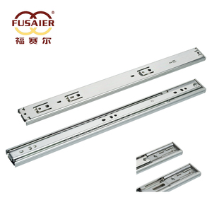 Fuseaier Foshan-rieles telescópicos de rodamiento de bolas, deslizamiento de cajón, montaje lateral de extensión completa, 37mm - Product Image 2