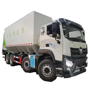 China Manufaktur FOTON 8x4 Bulk Feed Truck 40 m3 Futter Weizen Transport Truck Vieh Farm Truck Zum Verkauf