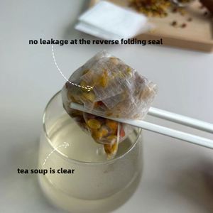 Bolsa de Té de Fibra de Maíz de Grado Alimenticio de Alta Calidad, No Tejida, con Plegado Inverso, para Té y Hierbas - Product Image 3