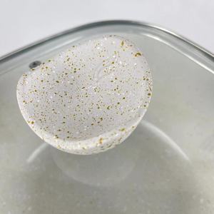 Set di Pentole Ecologiche RTS 12 Pezzi, Rivestimento in Marmo Bianco, Costruzione in Alluminio Pressofuso Monoblocco, Coperchi in Vetro, Include Pentola <span class=keywords><strong>Olandese</strong></span> - Product Image 3